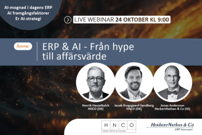 Webinar ERP och AI - Från hype till affärsvärde