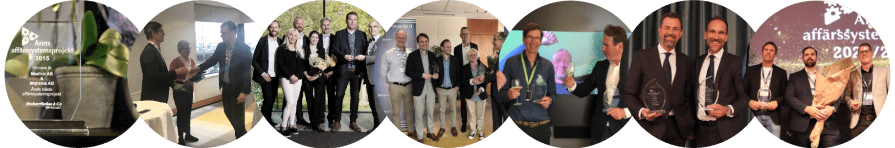 Bild på samtliga vinnare Årets Affärssystemprojekt 2025